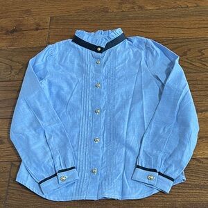 Janie and Jack Girls Button Down Blouse Sz8
